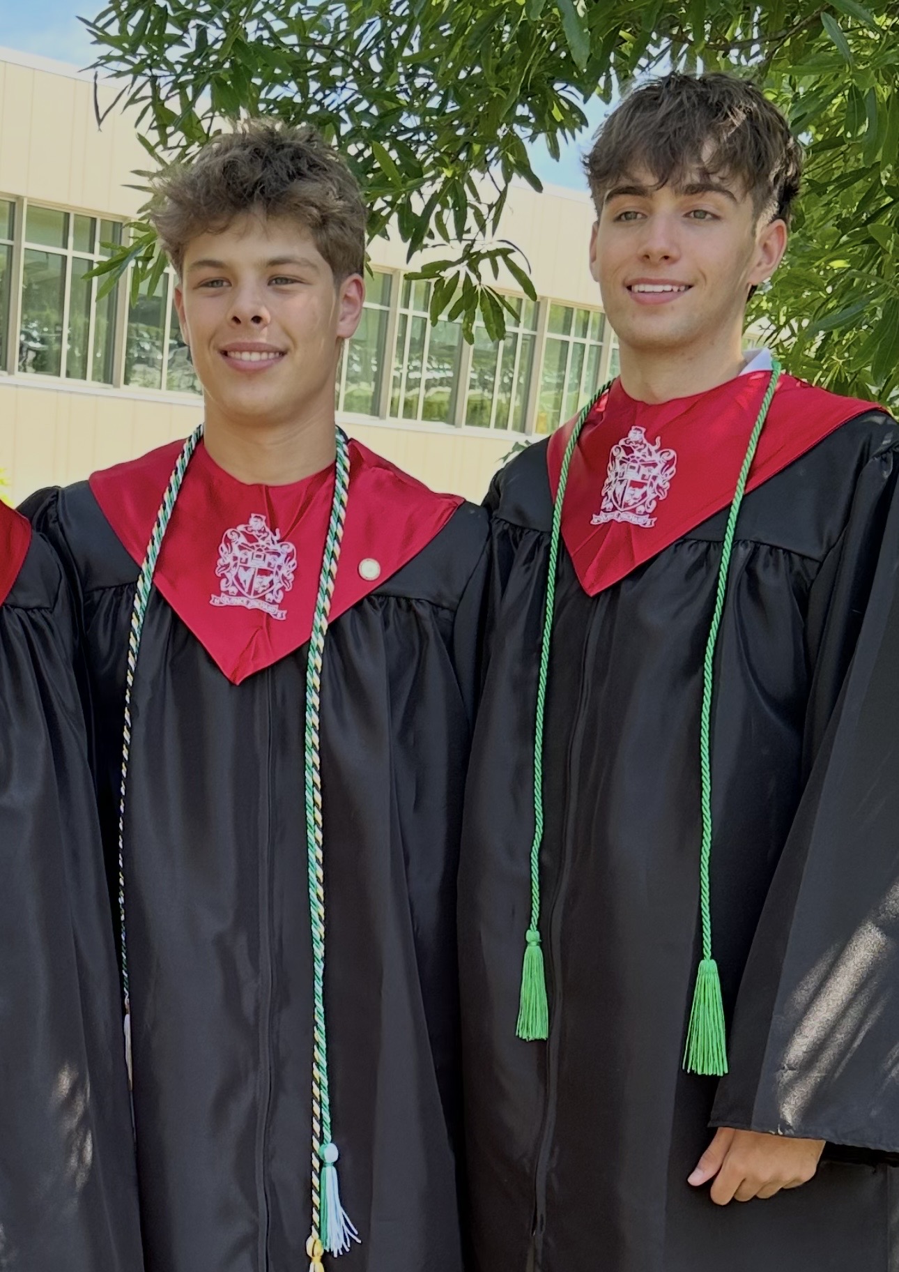 Matthew and Jake at graduation